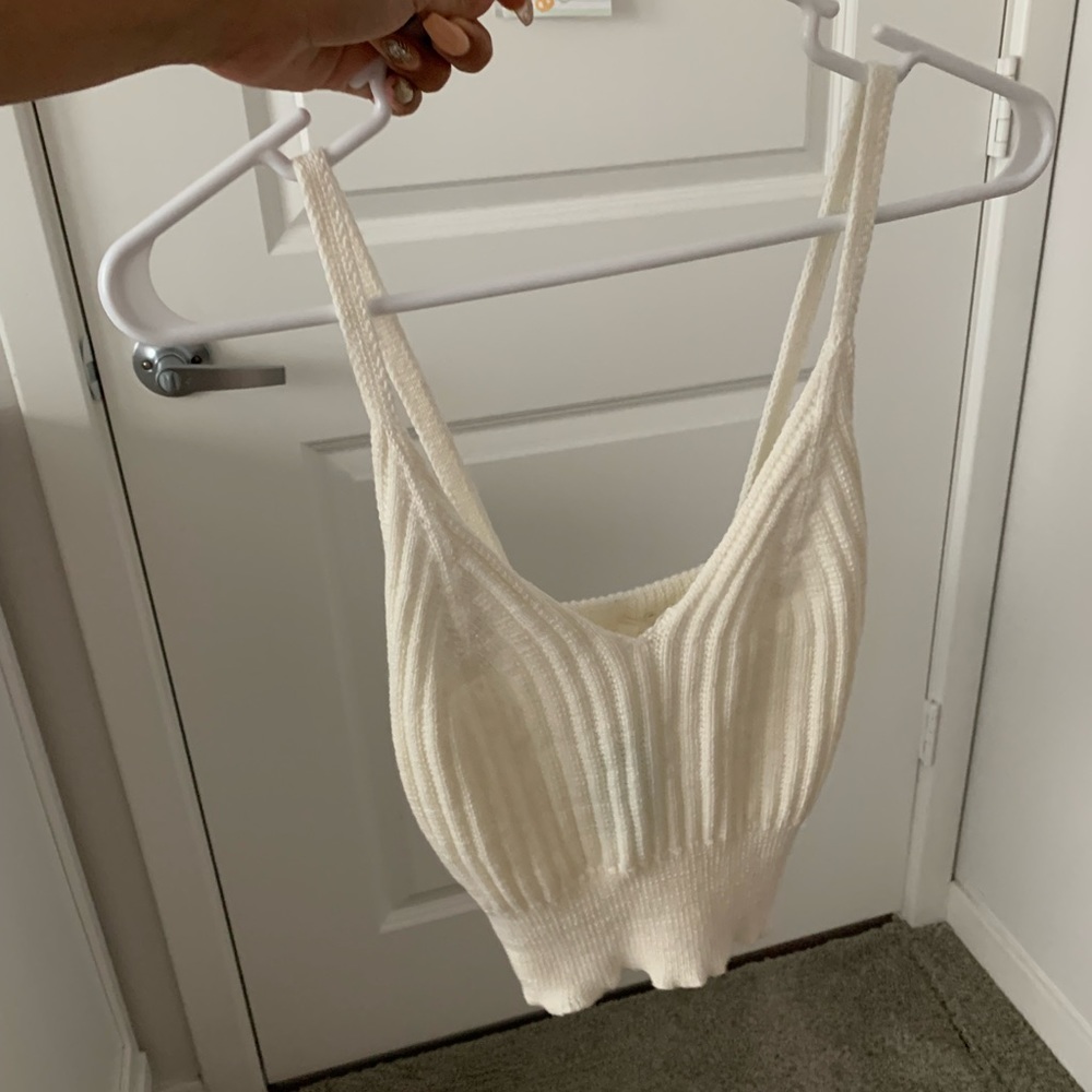 White Knit Top